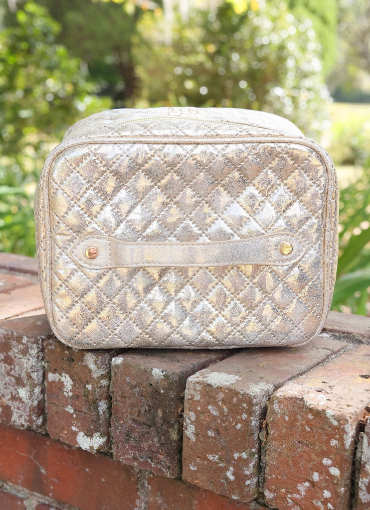 Hampton Train Case Champagne Pop: Default - The Edit LLC