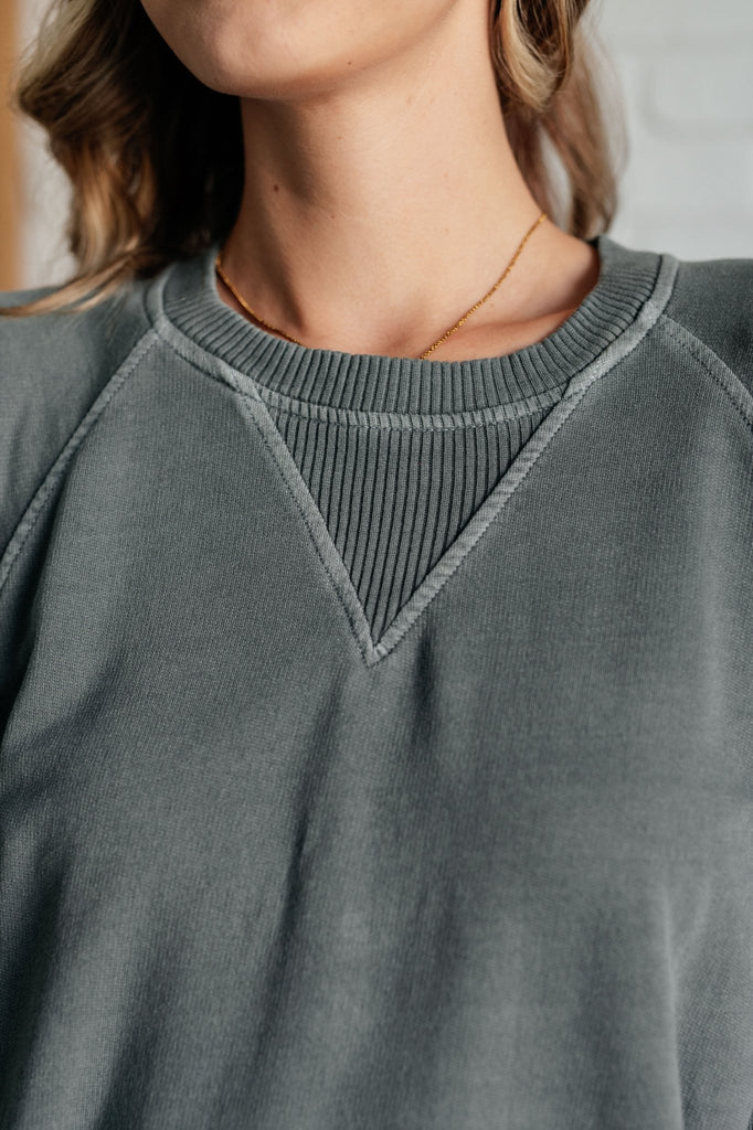 Hands Down Favorite Sweatshirt in Ash Jade - The Edit LLC