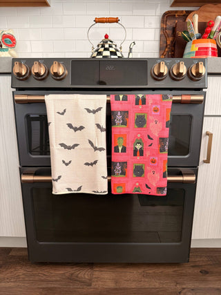 Haunted Portraits: Double-Sided Hand Towel: Pink / 17x27 in / Hand Towel - The Edit LLC