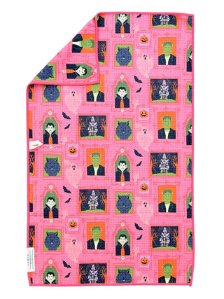 Haunted Portraits: Double-Sided Hand Towel: Pink / 17x27 in / Hand Towel - The Edit LLC