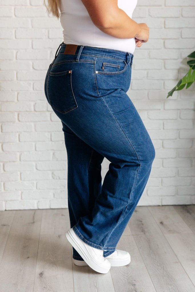 Hazel High Rise Vintage Wide Leg Jeans - The Edit LLC