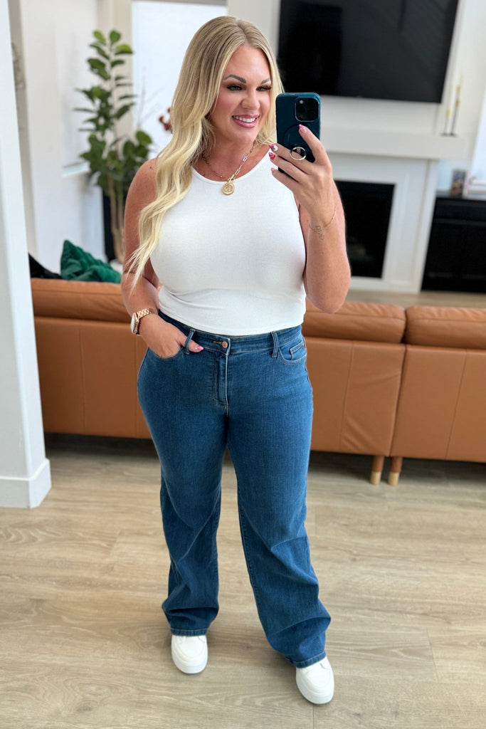 Hazel High Rise Vintage Wide Leg Jeans - The Edit LLC