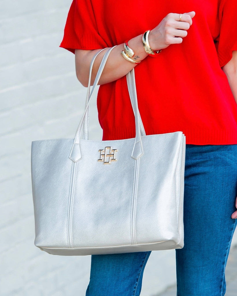 Heath Tote Bag Pearl: Default - The Edit LLC