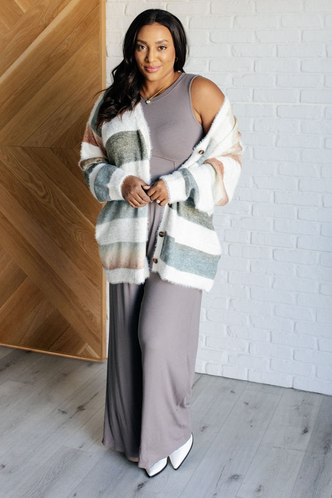 Hilary Wide Leg Jumpsuit in Grey - The Edit LLC