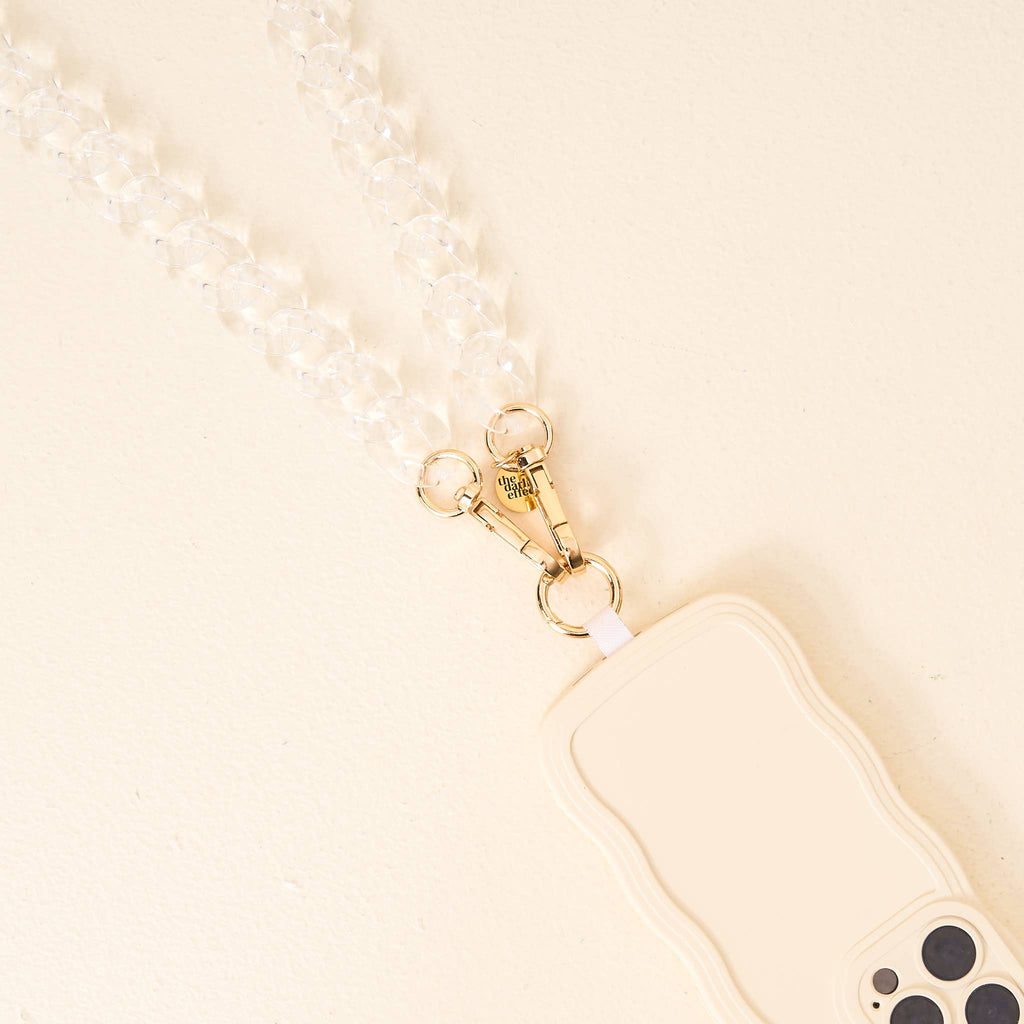 Hold the Phone Crossbody Chain - Clear - The Edit LLC