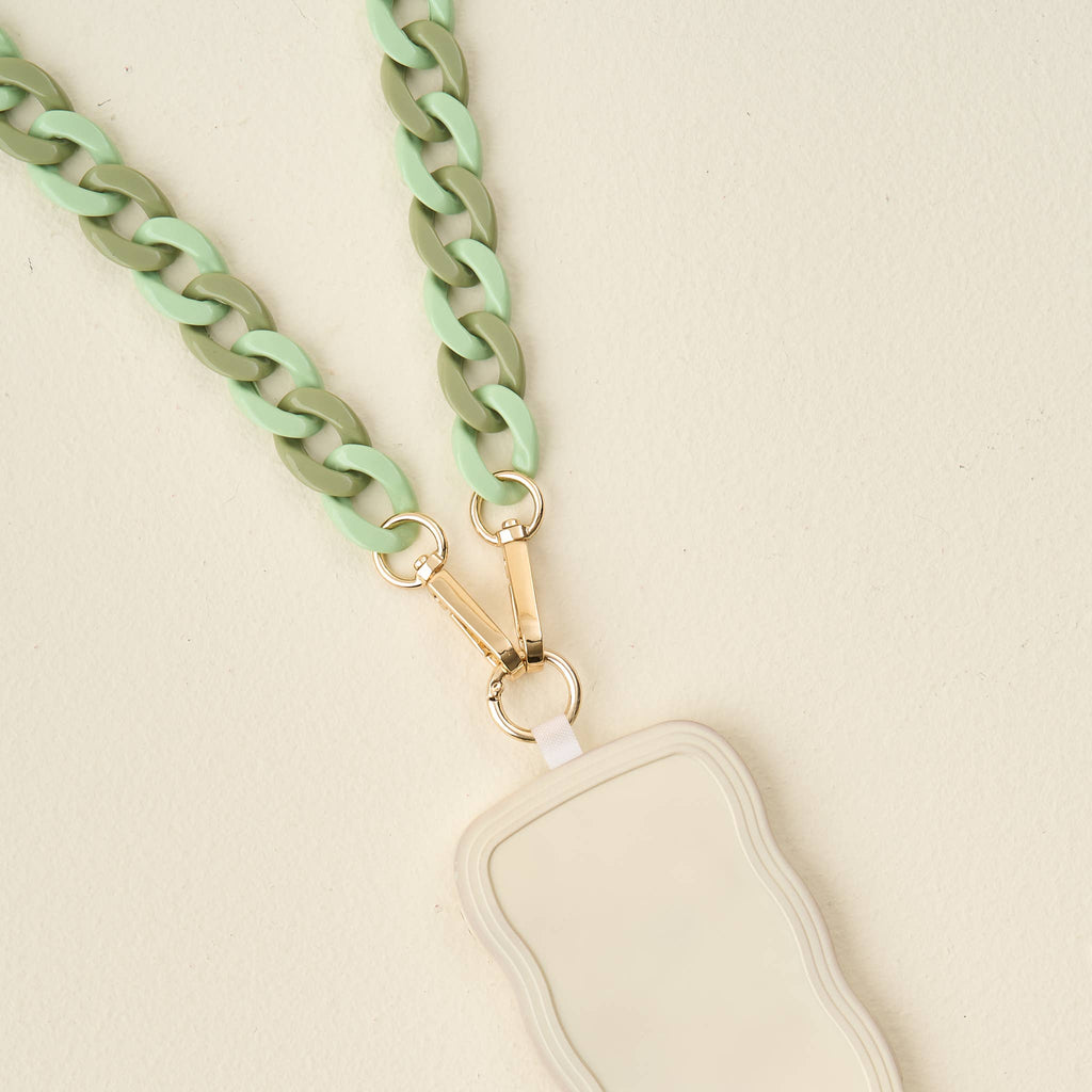 Hold the Phone Crossbody Chain - Duo Sage - The Edit LLC