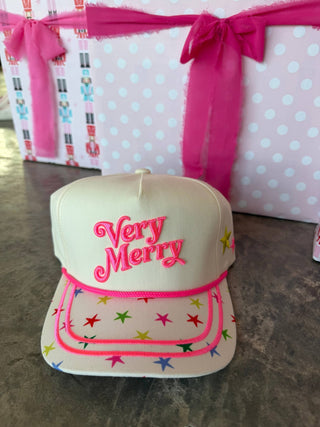 HOLIDAY HOTTIE TRUCKER HAT: VERY MERRY - The Edit LLC