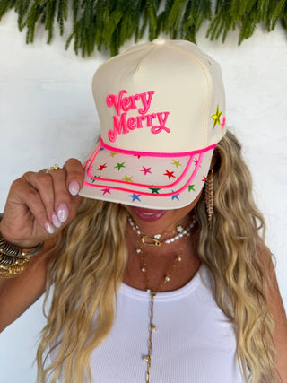 HOLIDAY HOTTIE TRUCKER HAT: VERY MERRY - The Edit LLC