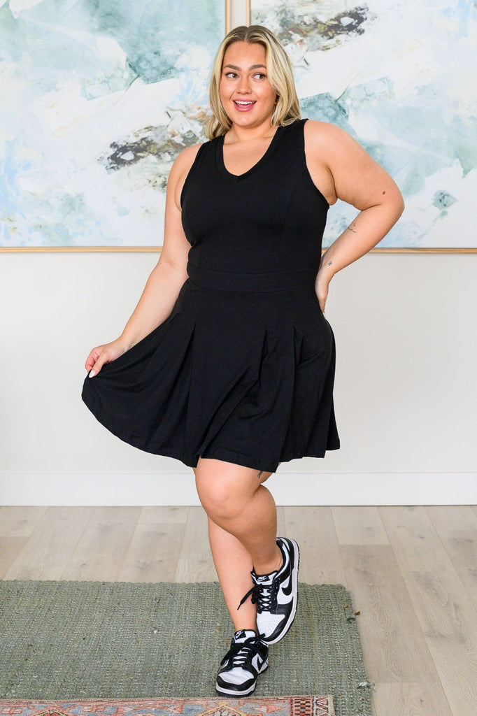 Hop, Skip and a Jump Dress and Shorts Set in Black - The Edit LLC