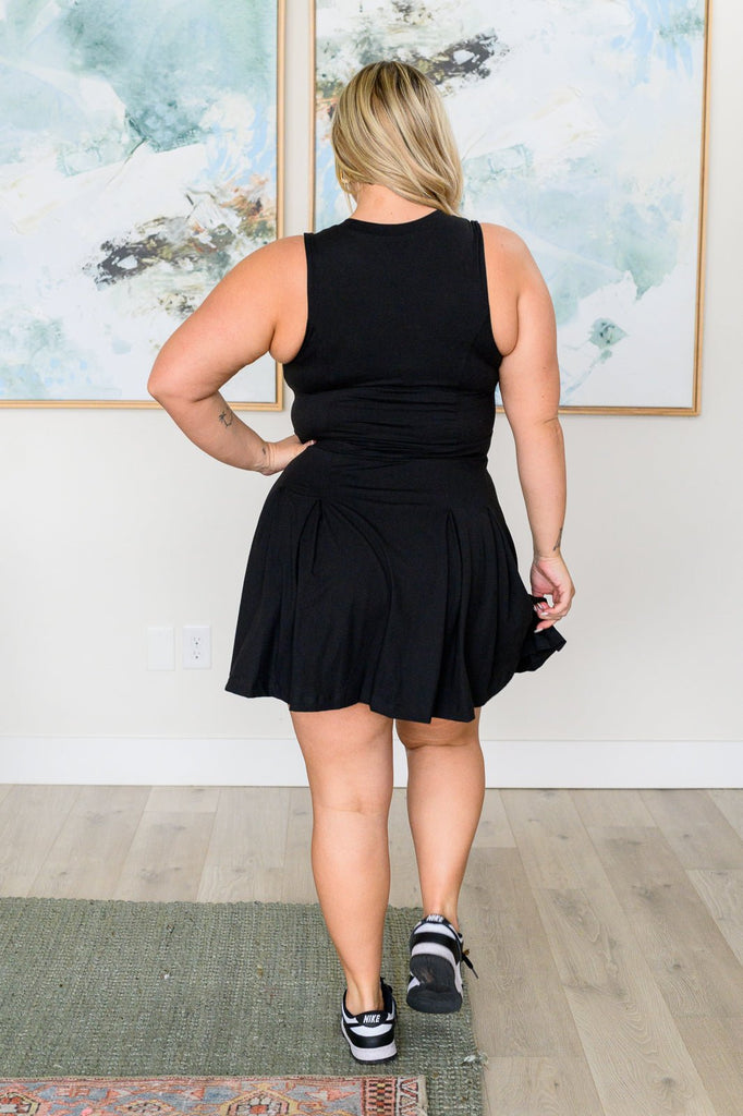 Hop, Skip and a Jump Dress and Shorts Set in Black - The Edit LLC