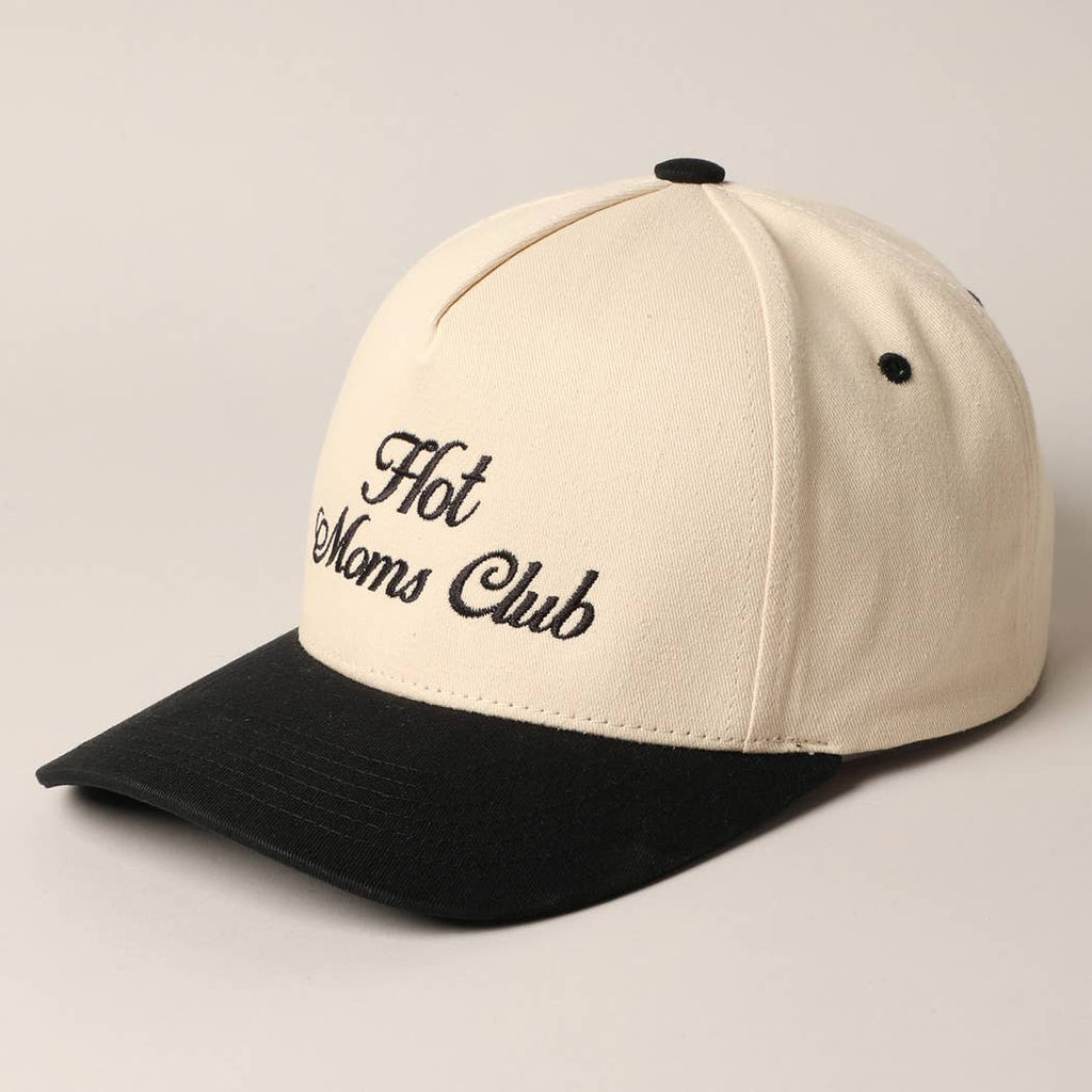 Hot Moms Club Trucker Baseball Cap: BLACK / ONESIZE - The Edit LLC