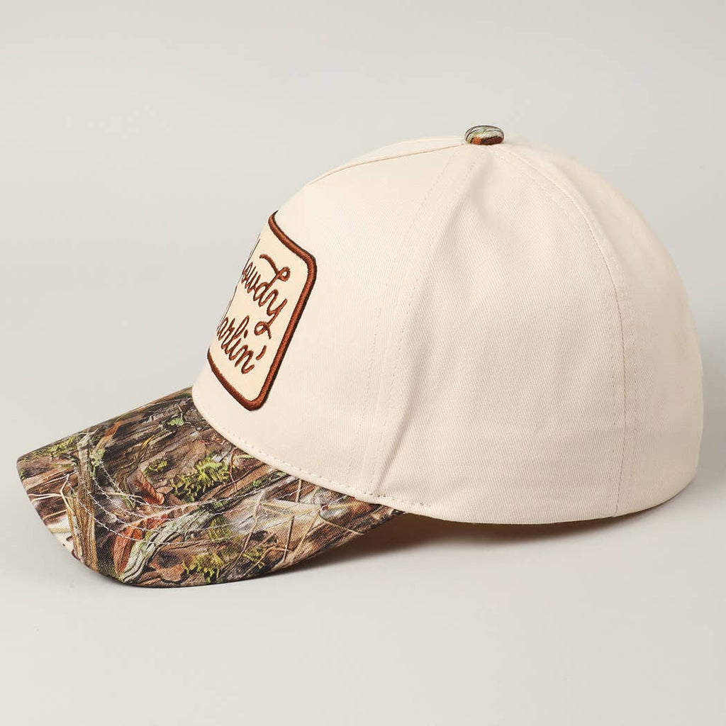 Howdy Darlin' Embroidery Patch Realtree Cap: CAMO / ONE SIZE - The Edit LLC