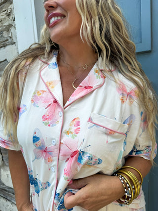 IN THE GARDEN LUXE PJ SETS: XS / BUTTERFLY - The Edit LLC