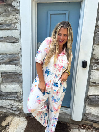 IN THE GARDEN LUXE PJ SETS: XS / BUTTERFLY - The Edit LLC