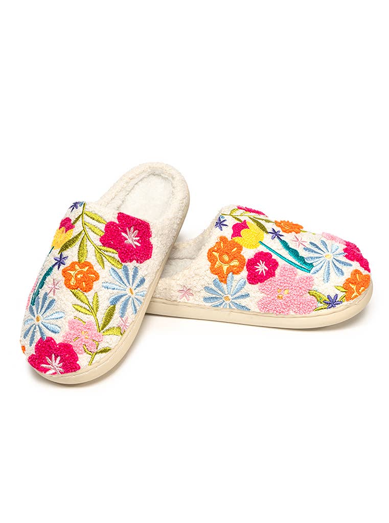 Indoor / Outdoor Slippers - Flowers in Bloom - The Edit LLC