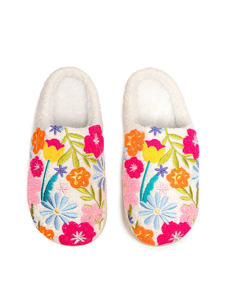 Indoor / Outdoor Slippers - Flowers in Bloom - The Edit LLC