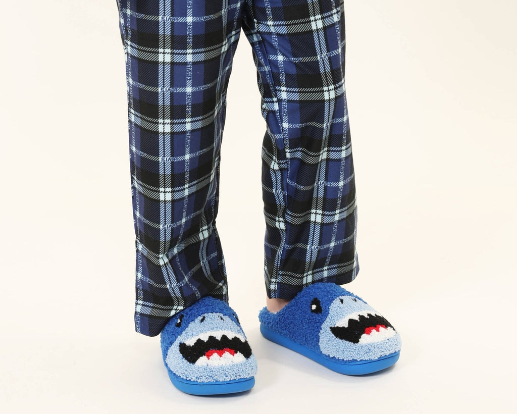 Indoor / Outdoor Slippers - Kids - Shark - Blue: LITTLE KIDS 9 - 12 - The Edit LLC