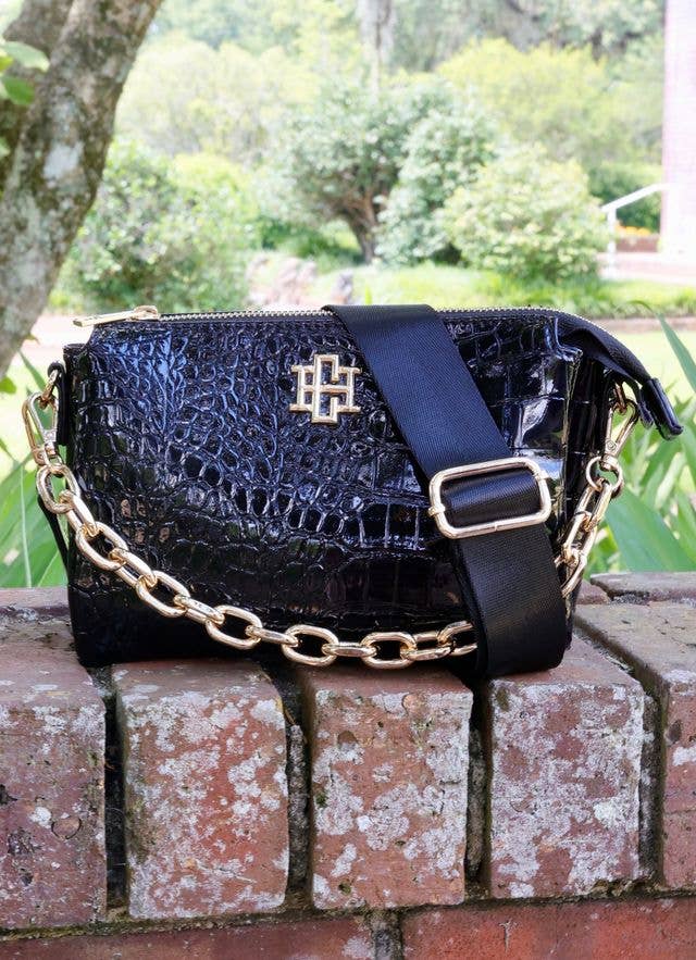 Jace Crossbody BLACK PATENT: Default - The Edit LLC