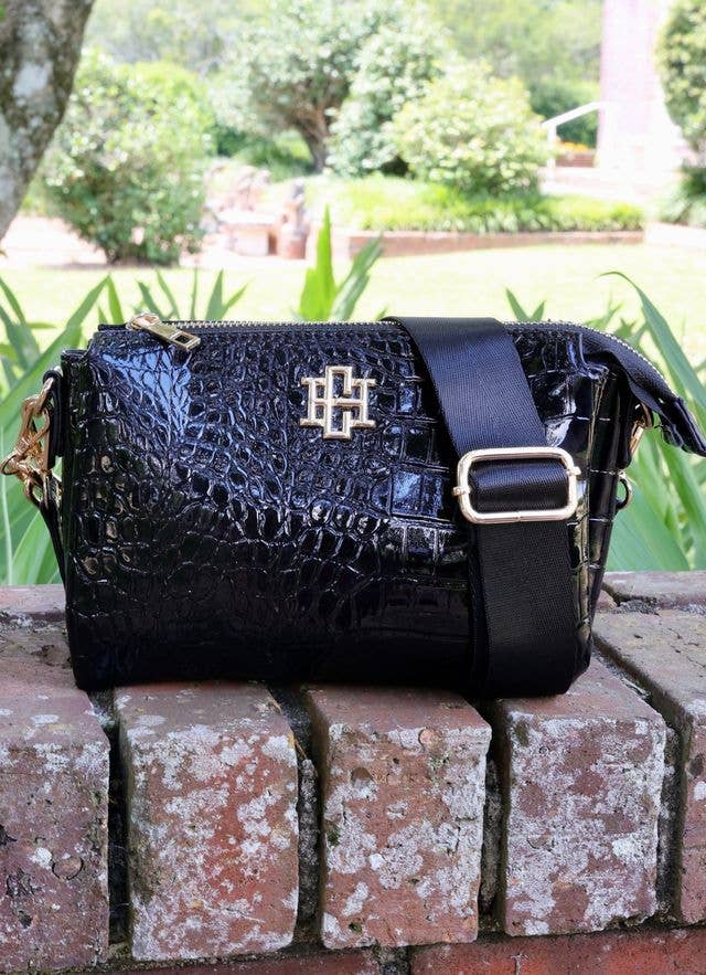 Jace Crossbody BLACK PATENT: Default - The Edit LLC