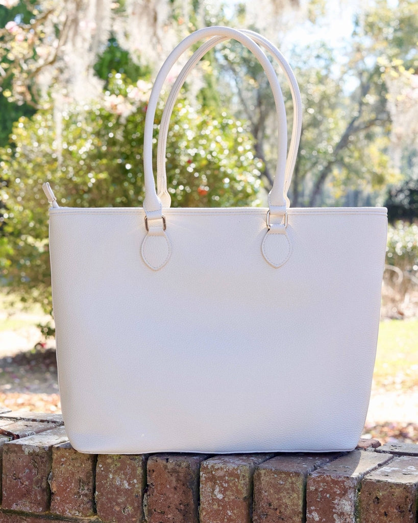 Jayden Tote Cream: Default - The Edit LLC
