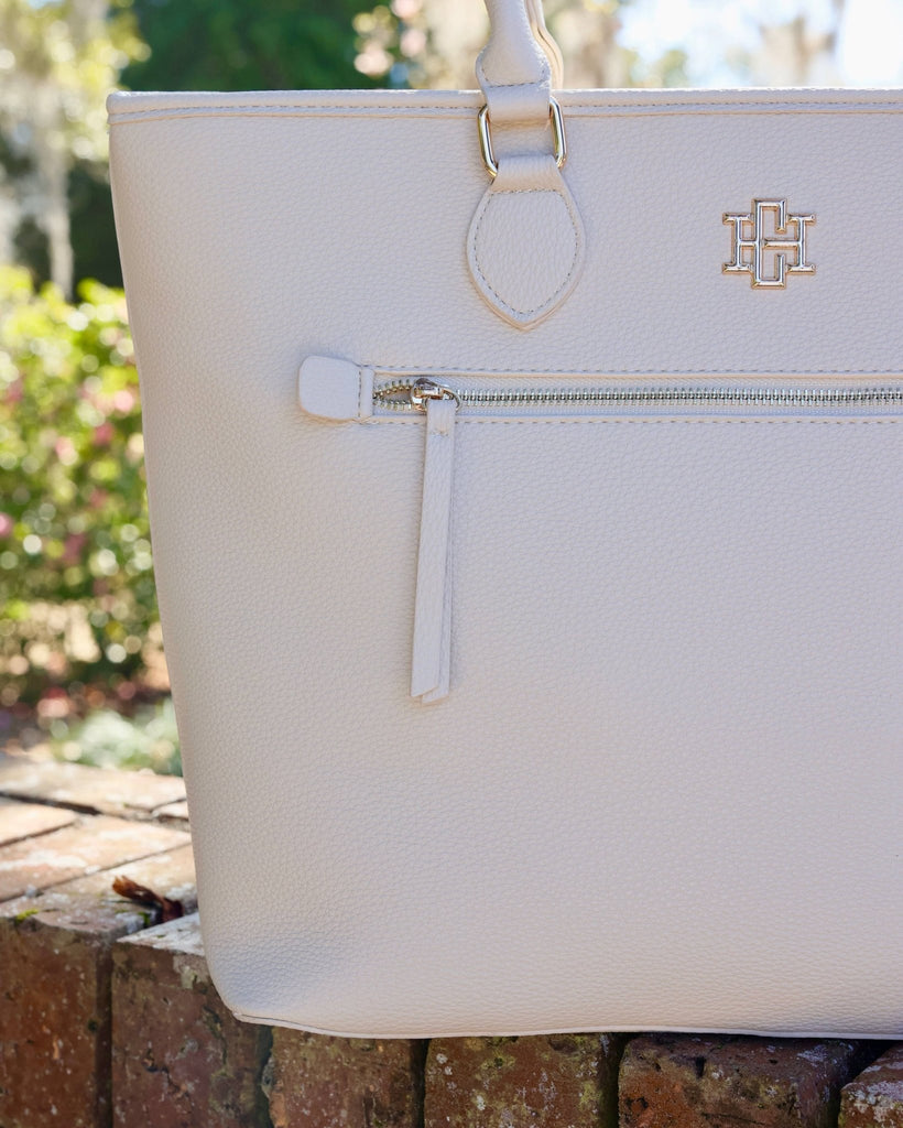 Jayden Tote Cream: Default - The Edit LLC