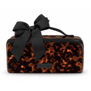 Jelly Cosmetic Bag – Tortoiseshell Lay-Flat Makeup Bag - The Edit LLC
