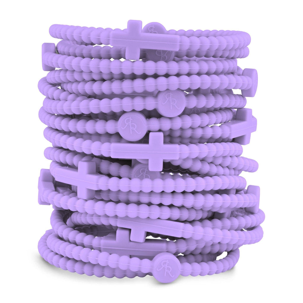 Jesus Bracelets - Group Packs: Orchid (25 Pack) / Small - The Edit LLC