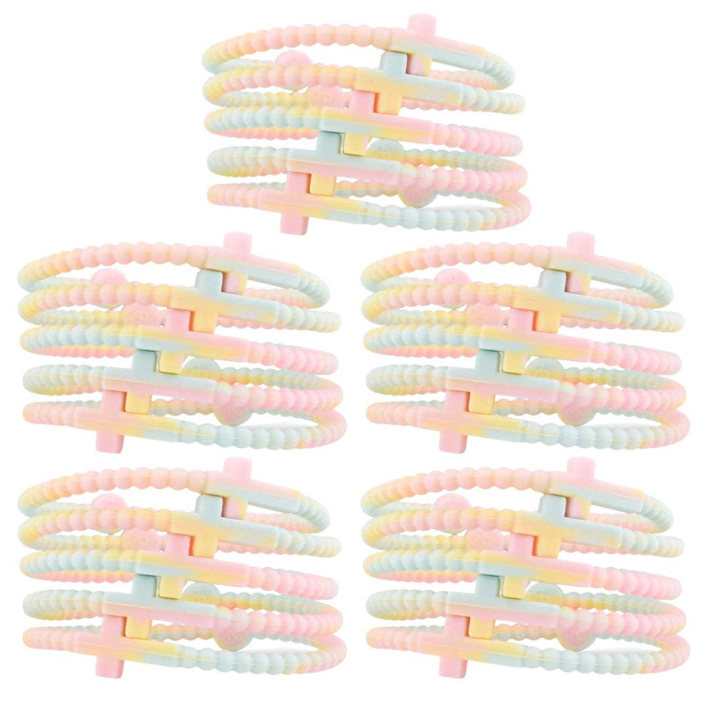 Jesus Bracelets - Group Packs: Pastel (25 Pack) / Extra Small - The Edit LLC