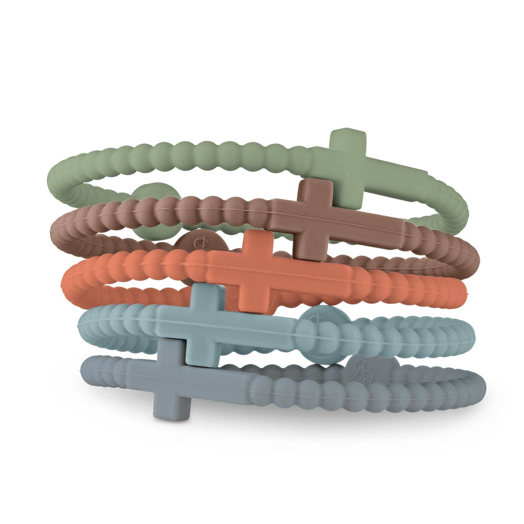 Jesus Bracelets (silicone cross bracelets): Backcountry (5 pack) / Medium - The Edit LLC