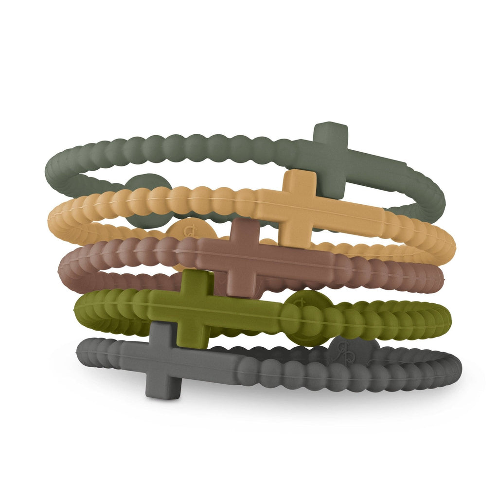 Jesus Bracelets (silicone cross bracelets): Camo (5 pack) / Large - The Edit LLC