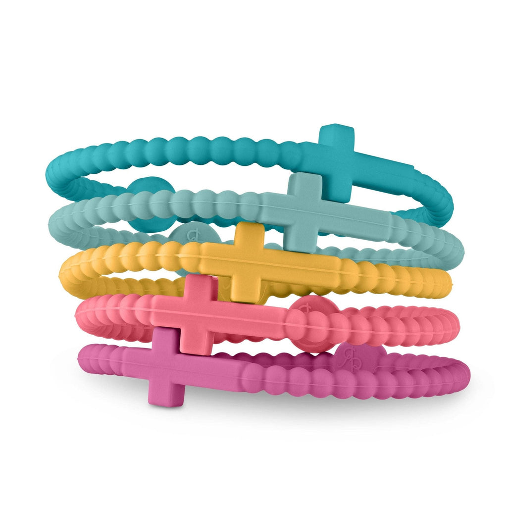 Jesus Bracelets (silicone cross bracelets): Couture (5 pack) / Medium - The Edit LLC