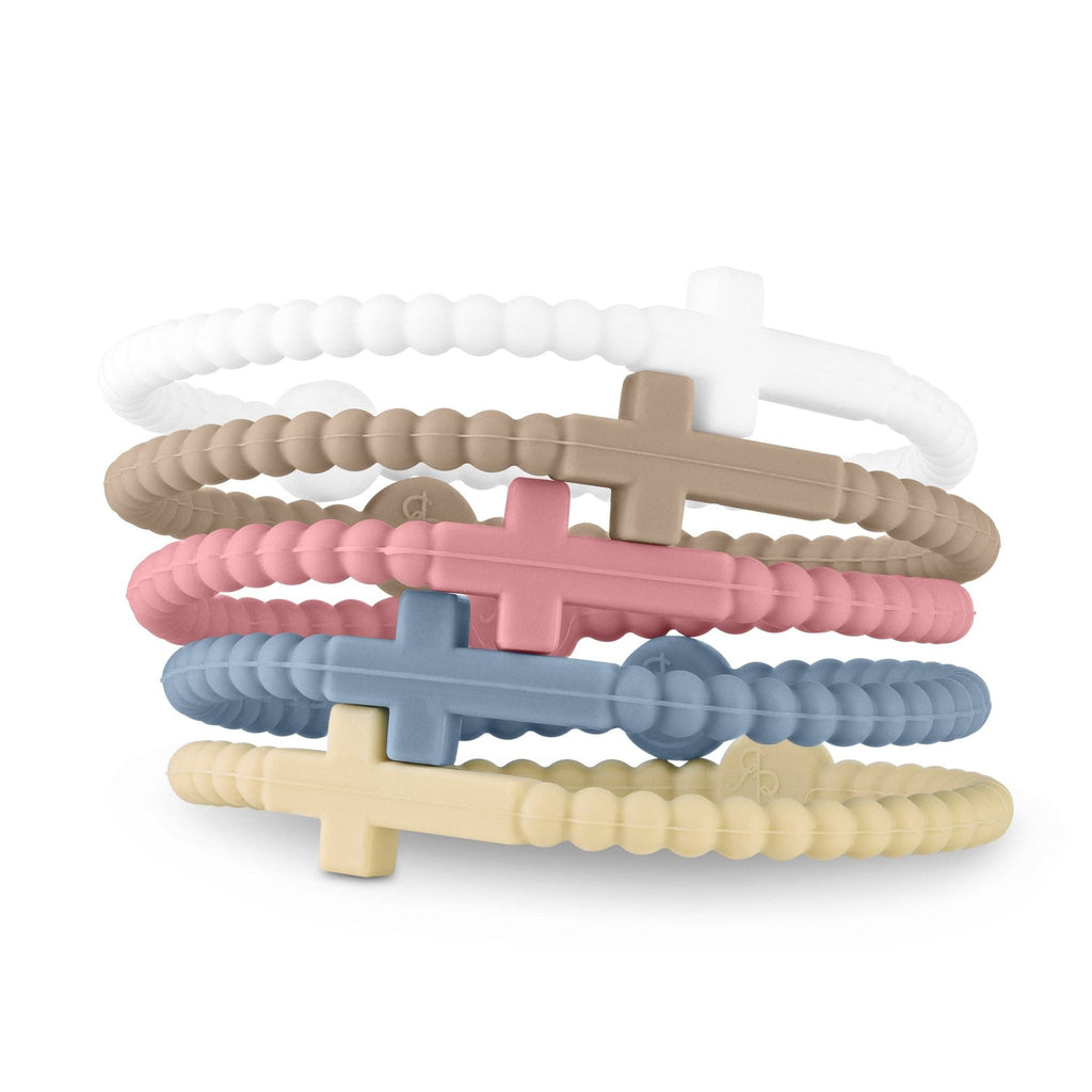 Jesus Bracelets (silicone cross bracelets): Original (5 pack) / Medium - The Edit LLC