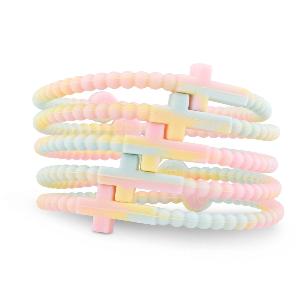 Jesus Bracelets (silicone cross bracelets): Pastel (5 pack) / Medium - The Edit LLC