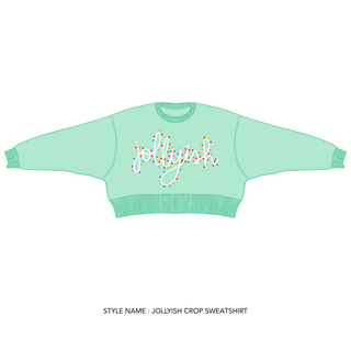 Jollyish Crop Sweatshirt: S/M - The Edit LLC