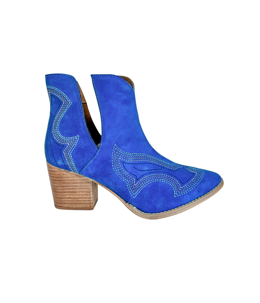 Journee Ankle Boots in Blue - The Edit LLC