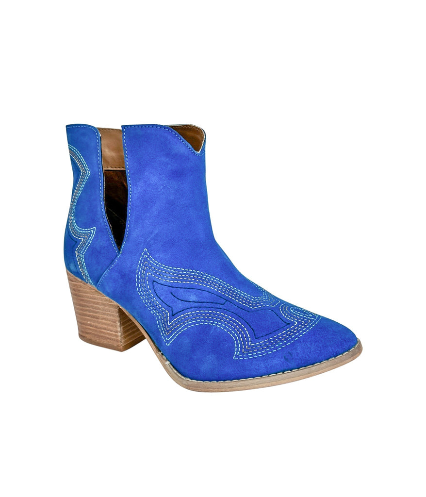 Journee Ankle Boots in Blue - The Edit LLC