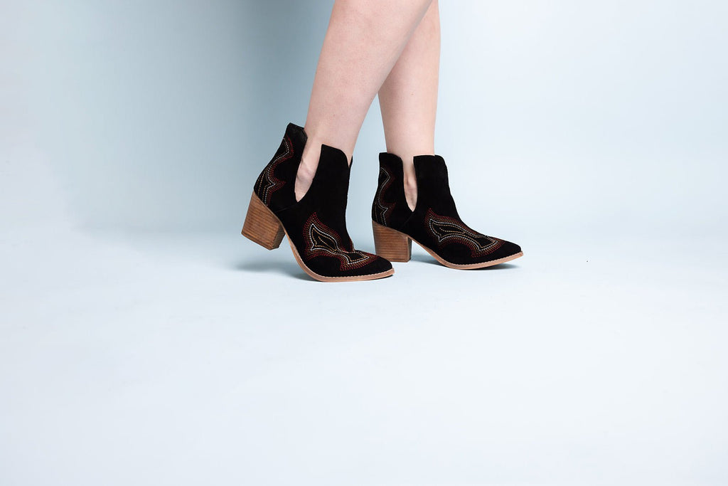 Journee Ankle Boots in Blue - The Edit LLC