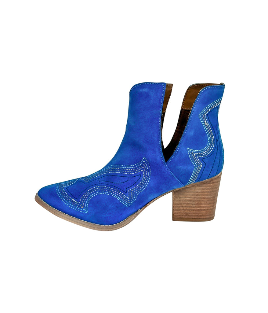 Journee Ankle Boots in Blue - The Edit LLC