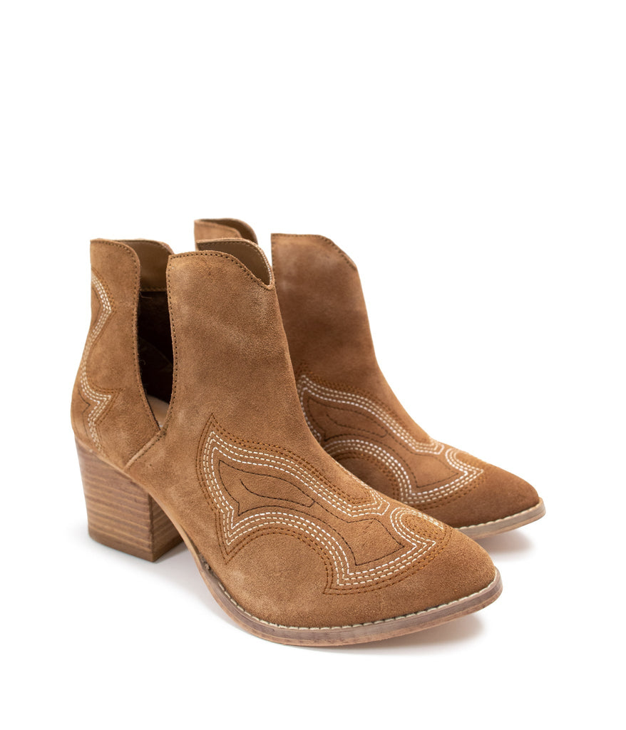 Journee Ankle Boots in Tan - The Edit LLC