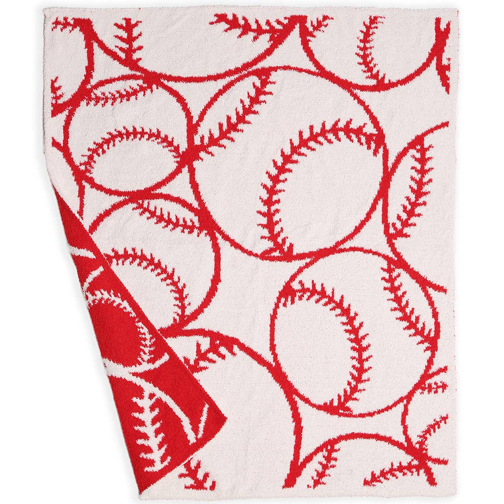 Kids Baby Baseball Pattern Throw Blanket - The Edit LLC