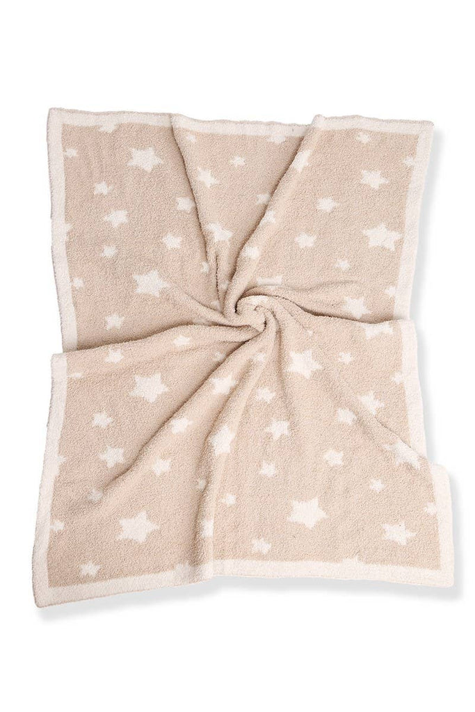 Kids Multi Print Luxury Soft Throw Blanket: Star / ONE SIZE - The Edit LLC