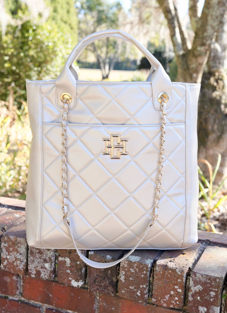 Kinzley Tote PEARL QUILTED LD: Default - The Edit LLC