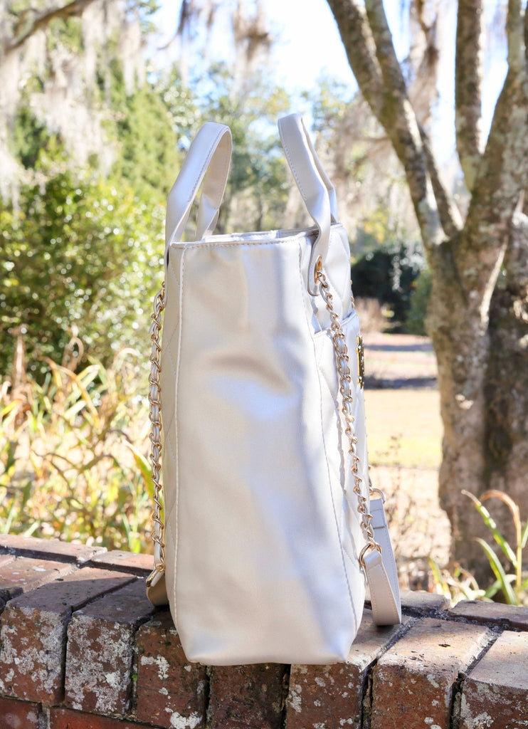 Kinzley Tote PEARL QUILTED LD: Default - The Edit LLC