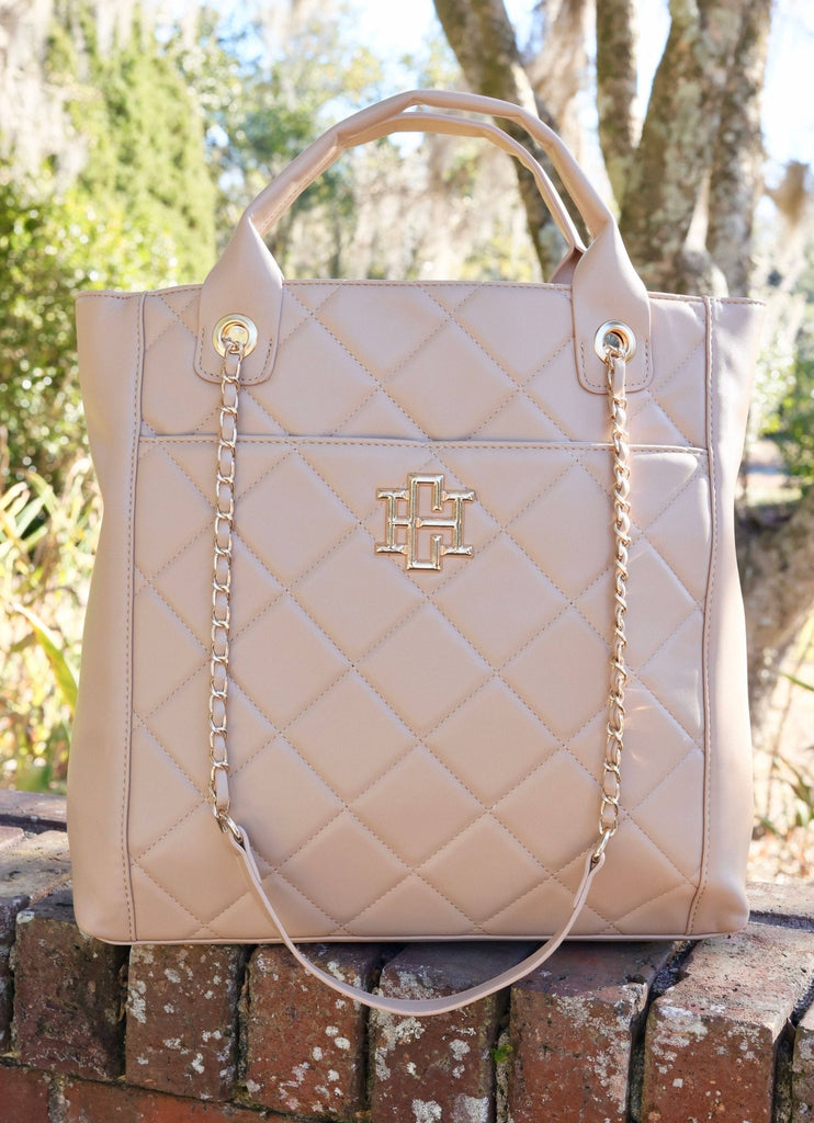 Kinzley Tote TAN QUILTED LD: Default - The Edit LLC