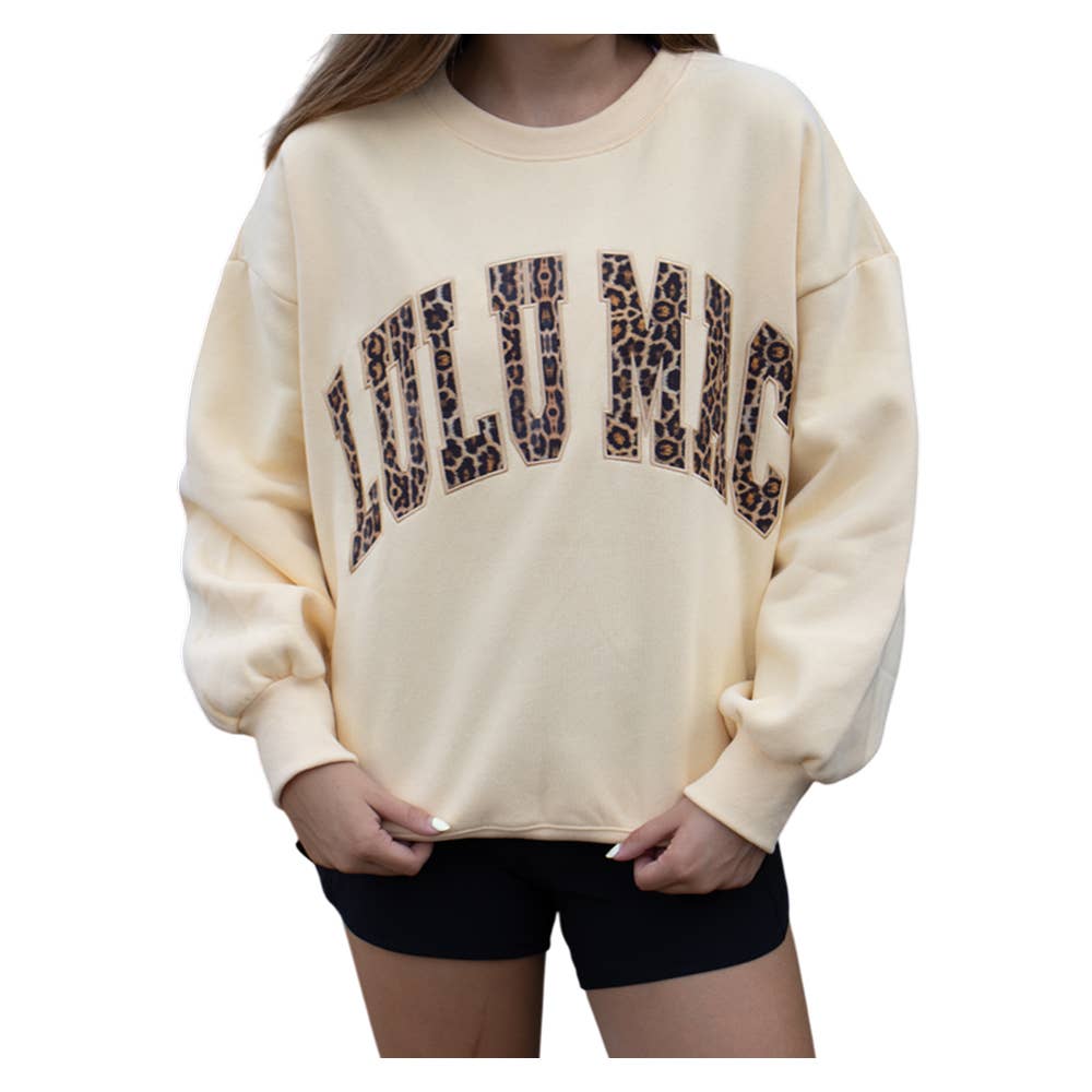 LEOP - 9571 - BUTTER Lulu Mac Sweatshirt: BUTTER / Small - The Edit LLC