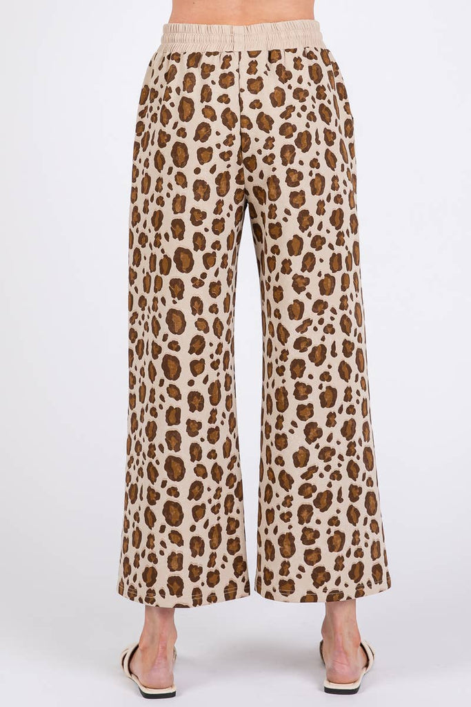 LEOPARD PRINT SCUBA TOP AND PANTS SETS - The Edit LLC