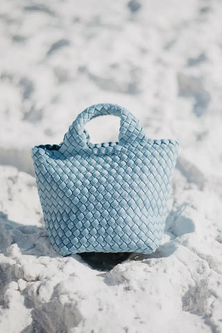 Light Blue Wholesale Bucket Tote Bag: Light Blue - The Edit LLC