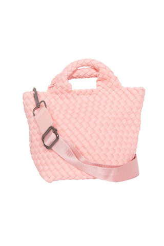 Light Pink Neoprene Bucket Bag: Light Pink - The Edit LLC
