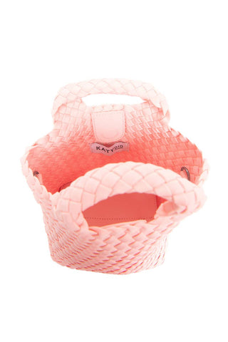 Light Pink Neoprene Bucket Bag: Light Pink - The Edit LLC
