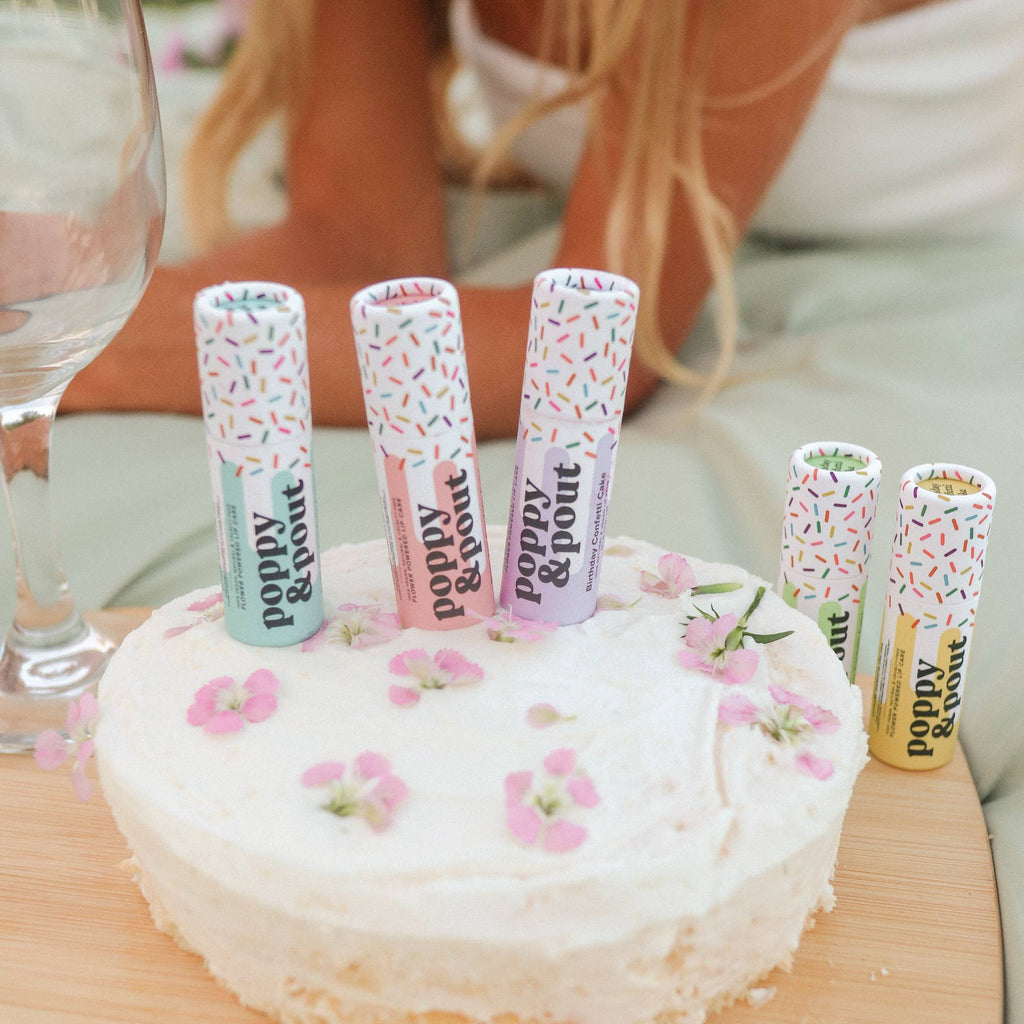 Lip Balm, Birthday Confetti Cake, Pink - The Edit LLC